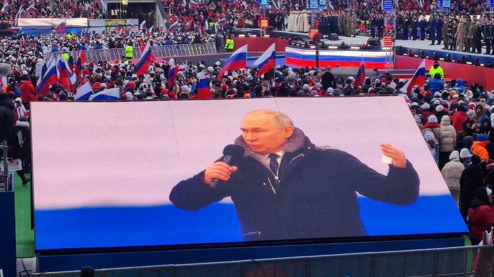 Брянская делегация принимает участие в митинге-концерте на московском стадионе Лужники